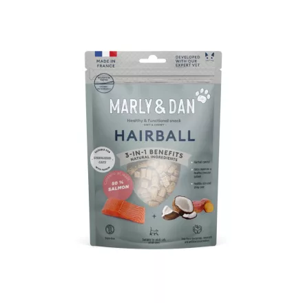 Marly & Dan Hairball Treats for Cat jutalomfalat macskáknak 40g