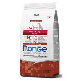  Monge Dog Mini Adult Monoprotein bárány-rizs-burgonya száraztáp kutyának 15kg