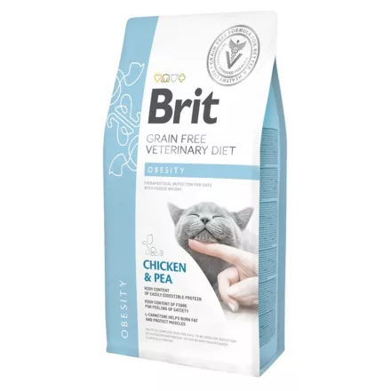 Brit GF Veterinary Diets CAT Obesity gyógytáp macskáknak 5kg