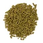 Oxbow Garden Select Adult Rabbit prémium homogén zöldes-barna színű pelletált takarmány felnőtt nyulak részére háromféle válogatott fűszénával és kerti növényekkel dúsítva