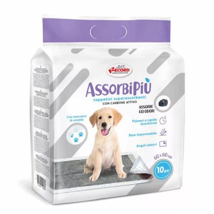 AssorbiPiu kutyapelenka 60X60 aktív karbonos 10db/csomag