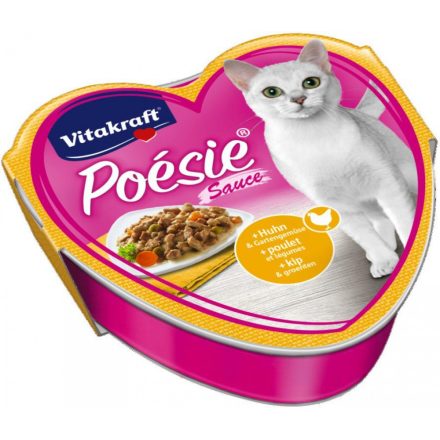 Vitakraft Poésie Sauce  85g csirke zöldséggel alutálkás macskaeledel