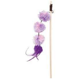   Trixie 45698 Playing Rod - játék macskapeca pom-pom labdával macskák részére (40cm)