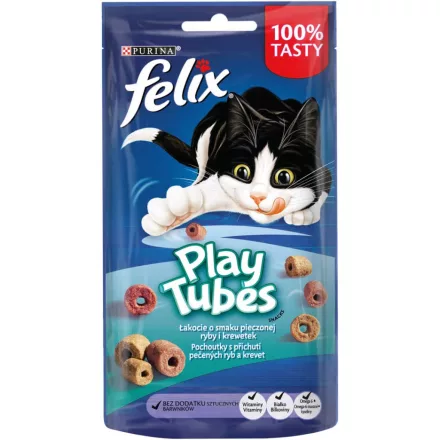 Felix Play Tubes jutalomfalat sült hal és garnélarák ízesítéssel 50g