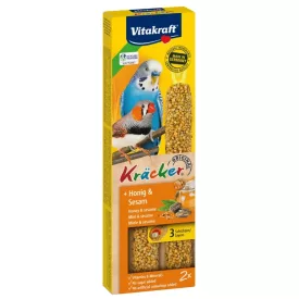   Vitakraft Kracker - Dupla rúd (méz,szezámmag) hullámos papagájok részére 60g