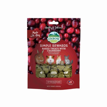 Oxbow Simple Rewards Cranberry jutalomfalat rágcsálóknak 85g