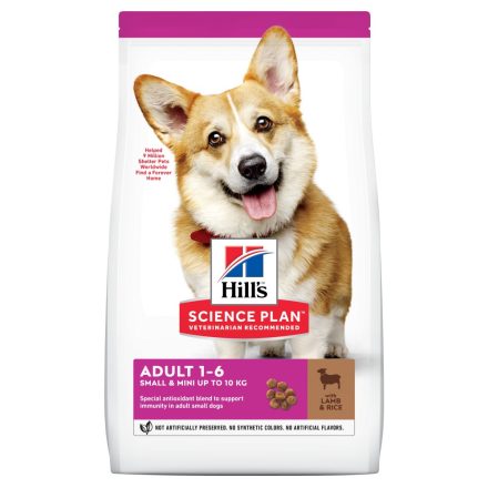 Hill's SP Canine Adult Small&Miniature Lamb&rice száraz eledel 6kg