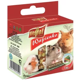   Vitapol Mineral Block zöldséges - fogkoptató rágcsálók és nyulak részére (40g)