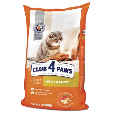 Club 4 Paws Premium szárazeledel felnőtt macskáknak nyúllal 300g