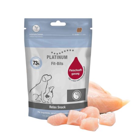 PLATINUM Fit-Bits Relax-Nyugtató hatású funkcionális jutalomfalat csirkehúsból  kutyának 150g