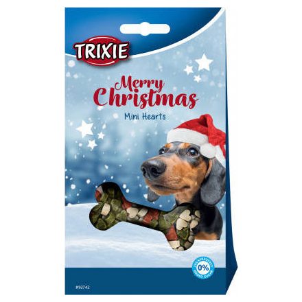 Trixie 92742 Christmas Mini Hearts - jutalomfalat  kutyák részére (140g)
