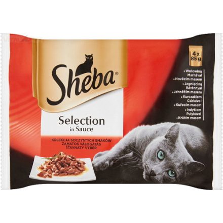 Sheba Selection húsos válogatás szószban 4x85 g