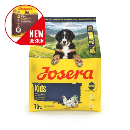 Josera Kids Junior kutyatáp közepes és nagytestű kölyökkutyának 900g
