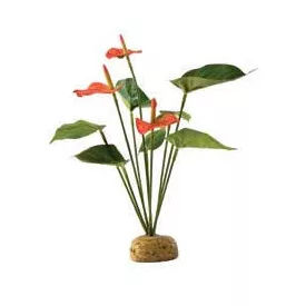  Exo-Terra Rainforest Plant Anthurium Bush - Terráriumi flamingóvirág műnövény dekoráció 30cm