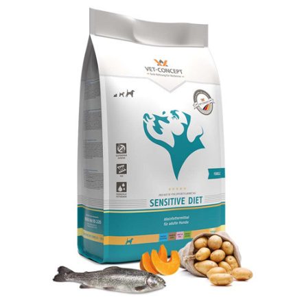 Vet-Concept Sensitive Diet pisztrángos száraz kutyatáp 10kg