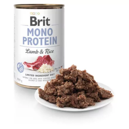 Brit Mono Protein Bárány & Rizs konzerv 400g 