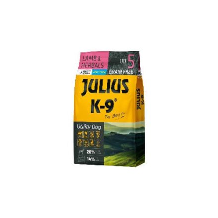 Julius K-9 Grain Free Adult Utility Dog - Lamb & Herbals száraztáp 3kg