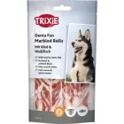 Trixie 31225 Denta Fun- Márványos marhahús rágótekercsek - jutalomfalat kutyák részére 6db/70g