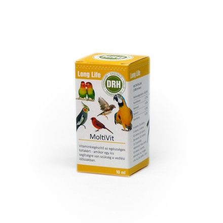 DRH MoltiVit vitamin- és ásványianyag kiegészítő madarak részére 10ml