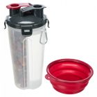 Trixie 25019 Feed and Water Containers - Úti etető és itató egyben ( 2× 0.35 l/ø 11 × 23 cm)