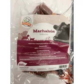 Farkaskonyha Marhahús darabolt kiskocka kutyának 500g