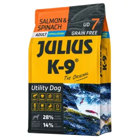   Julius K-9 Grain Free Adult Utility Dog - Salmon & Spinach 10kg