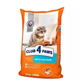  Club 4 Paws Premium szárazeledel felnőtt macskáknak lazaccal 14kg