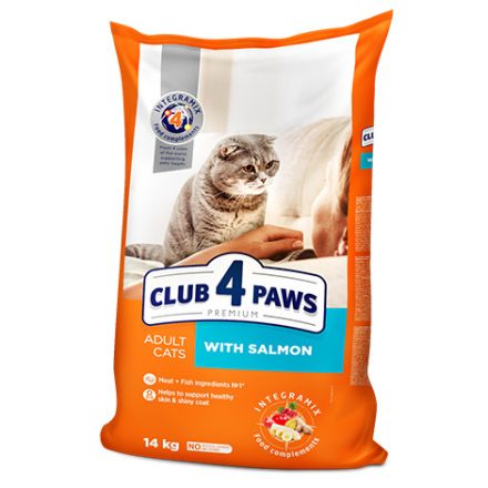 Club 4 Paws Premium szárazeledel felnőtt macskáknak lazaccal 14kg