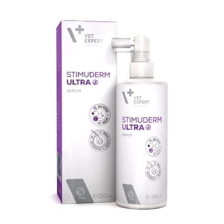 Vet Expert StimuDerm Ultra Serum bőr-és szőrtápláló túlzott szőrhullás esetén kutyának 150ml