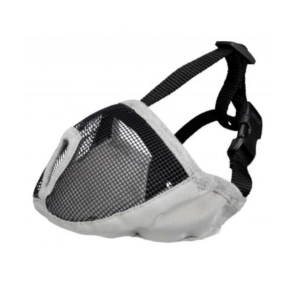 Trixie 17626 szájkosár Rövid Orrú kutyáknak Nylon S-M, szürke 31cm
