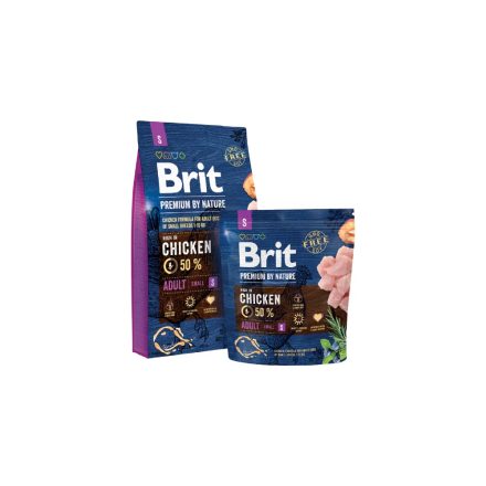 Brit Premium by Nature Adult Small kutyatáp 1 kg