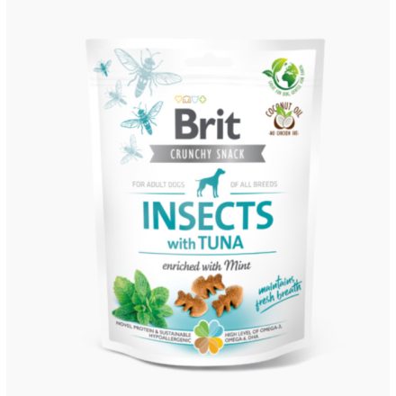 Brit Care Crunchy Cracker Insects with Tuna jutalomfalat kutyák részére 200g
