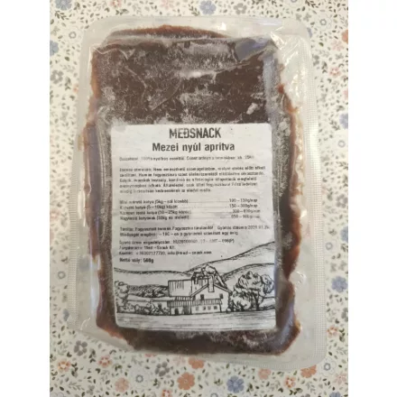 Medsnack fagyasztott mezei nyúlhús csonttal aprítva kutyának 500g 