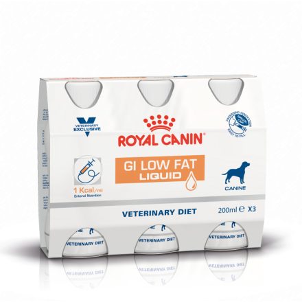 Royal Canin Canine Gi Low Fat Liquid 3 x 200 ml