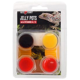   Repti Planet Jelly Pots - kiegészítő takarmány -gyümölcs zselé- hüllők és gerinctelenek részére 8db