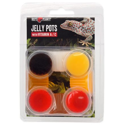 Repti Planet Jelly Pots - kiegészítő takarmány -gyümölcs zselé- hüllők és gerinctelenek részére 8db