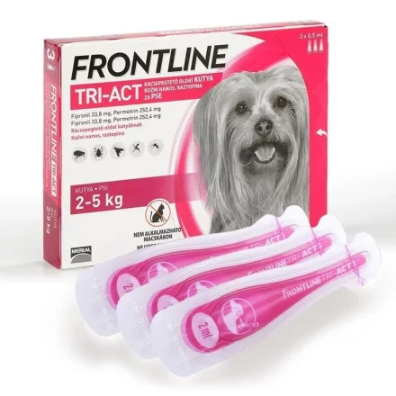 Frontline Tri-Act spot on  XS  2-5kg  1doboz/3ampulla