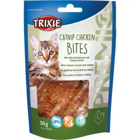   Trixie 42742 Premio Catnip Chicken Bits - jutalomfalat csirke, macskamenta 50g