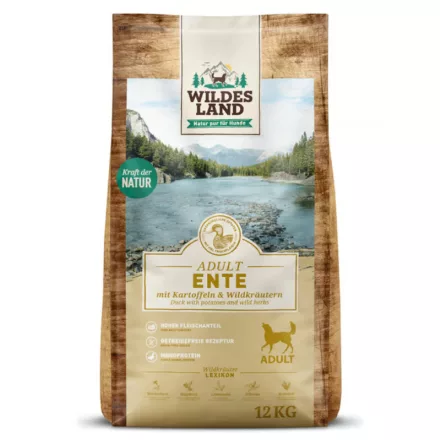 Wildes Land Száraztáp kacsával és burgonyával kutyáknak 12kg