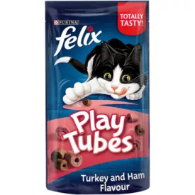   Felix Play Tubes jutalomfalat pulyka és sonka ízesítéssel 50g