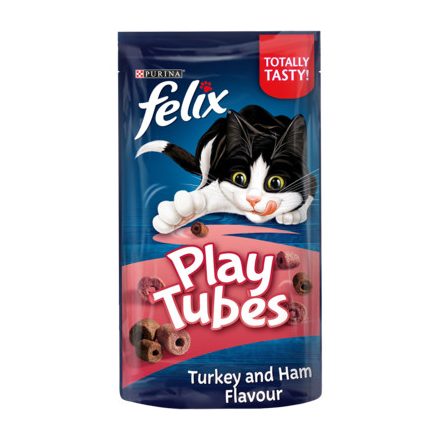 Felix Play Tubes jutalomfalat pulyka és sonka ízesítéssel 50g