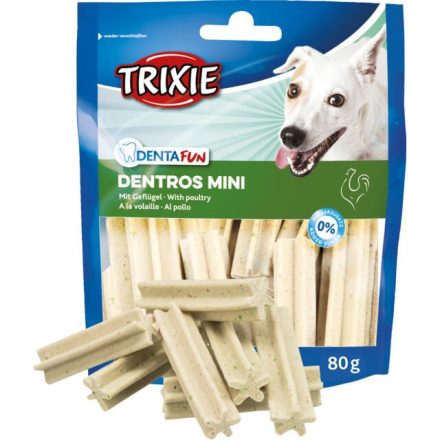 Trixie 31773 Dentros Mini With poultry - fogtisztítós jutalomfalat kutyák részére 80g