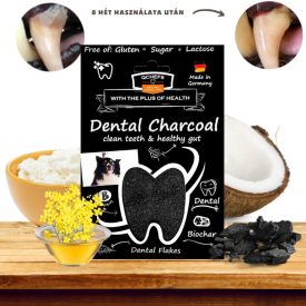   Qchefs Dental Charcoal Flakes Természetes fogtisztító pehely kutyáknak 90g