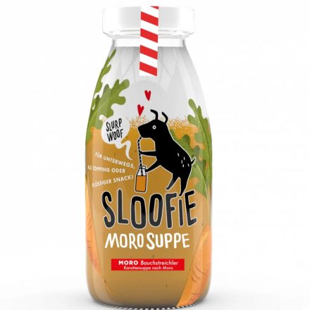 SLOOFIE MORO SOUP a pocaksimogató répaleves, elsősegély hasmenés ellen kutyasmoothie 250ml