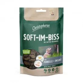   Christopherus Soft-Im-Biss  pisztráng és rovarfehérje jutalomfalat kutyáknak 125g