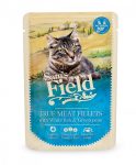   Sam's Field True Meat Fillets - Fehér hal & Borsó alutasakos eledel 85g