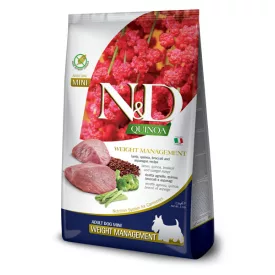   N&D Dog Quinoa Adult Mini Weight Management báránnyal (súlykontroll) száraz kutyatáp 800g