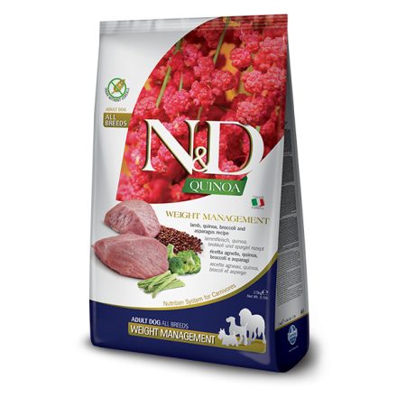 N&D Dog Quinoa Weight Management báránnyal (súlykontroll) száraz kutyatáp 800g