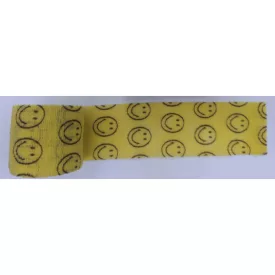 Rugalmas Öntapadós pólya sárga smiley mintás 7,5cm