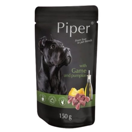 Piper Adult Game & Pumpkin (vad-tök) alutasakos eledel 10x150 g